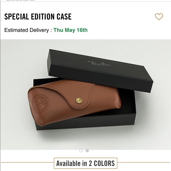 Ray-Ban special edition brown leather case - Picture 2 of 4